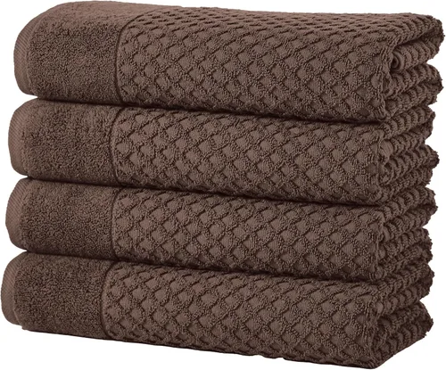 Miniatura 24 de Great Bay Home - Toallas de mano 100% algodón blanco, 6 toallas de baño suaves para manos, altamente absorbentes y de secado rápido, colección