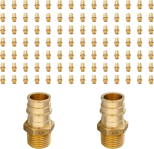 Miniatura 39 de Paquete de 2 accesorios de expansión Niikappu Pex-A, adaptador de flujo completo NPT hembra de 1 pulgada Pex-A x 1 pulgada, accesorio de tubería