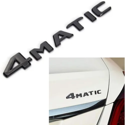 Emblema de letras ABS 3D 4MATIC para automóvil, calcomanías de insignia de automóvil de repuesto, logotipo de decoración de maletero, modificación