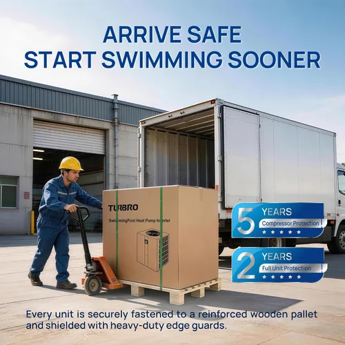Miniatura 7 de TURBRO Bomba de calor para piscina, calentador de piscina de 18,000 BTU para piscinas sobre el suelo, hasta 6,000 galones, 5.5 COP