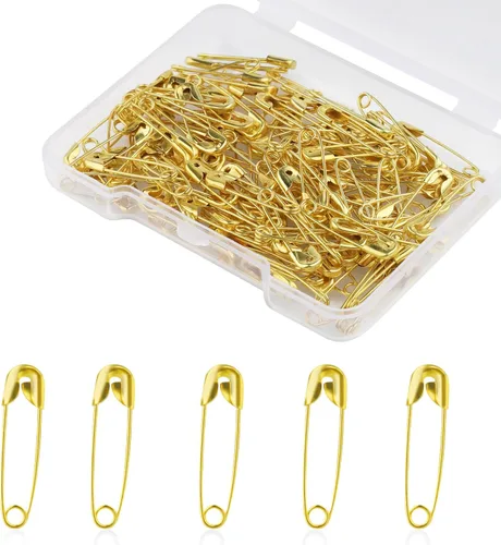 250 pines de seguridad pequeños, de 0.75 pulgadas / 0.748 in para ropa, pasadores de seguridad de metal para ropa, costura, artesanías, fabricación