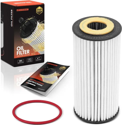 A-Premium Filtro de aceite de protección mejorada de 20 mil millas compatible con modelos Volkswagen, Audi y Porsche - Jetta, Passat, Golf, Tiguan,