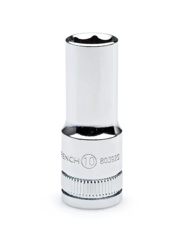 Miniatura 2 de GearWrench 80304S Juego de 13 piezas de llaves de vaso de 1/4 pulgada de longitud media de 6 puntas, métrico