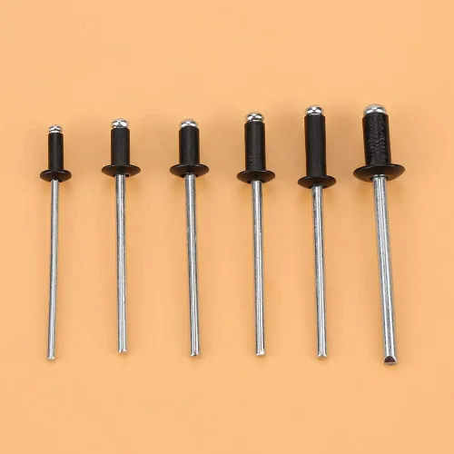 Miniatura 4 de Remaches de aluminio negro, retenedor de remache de sujeción de tornillo negro, 120 piezas M2.4 / M3.0 / M3.2 / M4 Kit de remaches ciegos