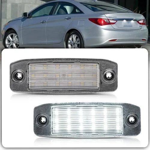 nsautolighting Elan'tra - Luz LED de matrícula para Hyundai Kona N Elan'tra Tucson Sonata Kia Sport'age Sorento 6500K xenón blanco sin errores,