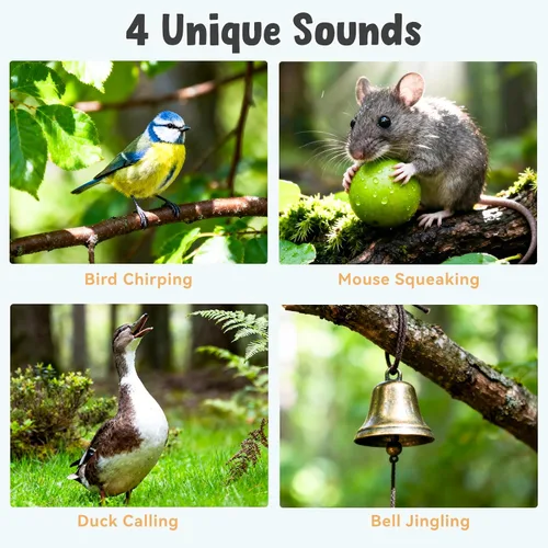 Miniatura 5 de Juguetes para gatos que aletean pájaro, juguetes de hierba gatera para gatos de interior, juguete automático interactivo para gatitos, juguete