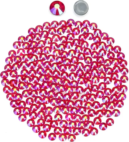 Miniatura 19 de Cristales negros redondos Hotfix de vidrio plano (SS12/3.2MM/1440pcs)