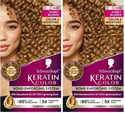 Miniatura 20 de Schwarzkopf Keratin Color - Tinte permanente para el cabello, 10.1 rubio ceniza extraclaro, 1 aplicación - Tinte permanente para el cabello