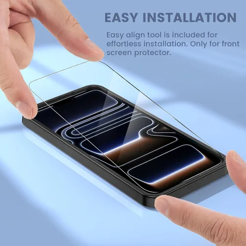Miniatura 8 de Maxdara Protector de pantalla para iPhone 17 Pro Max (6.9 pulgadas), protector de pantalla trasera para iPhone 17 Pro Max y protector de pantalla