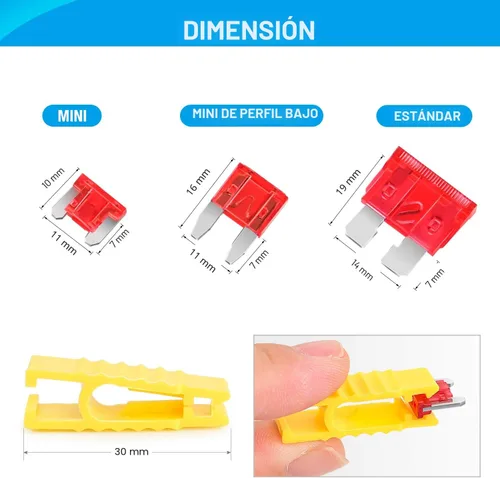 Miniatura 9 de Nilight 50019R - 272 fusibles de cuchilla estándar, mini y de perfil bajo, fusibles de repuesto de 2A, 5A, 10A, 15A, 20A, 25A, 30A, 35A