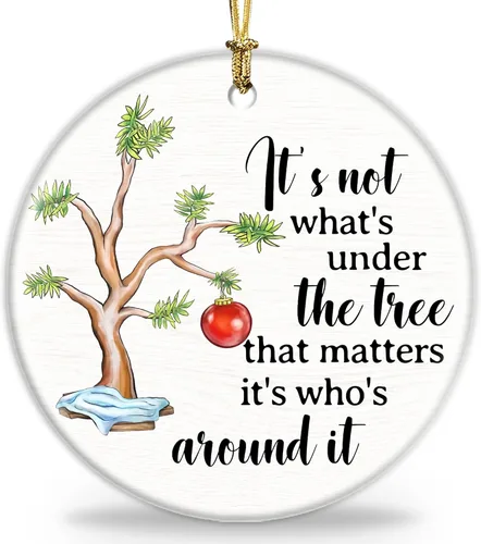 Adornos de Navidad 2025, decoraciones de árbol de Navidad, regalos para mujeres, hombres, compañeros de trabajo, regalos de adorno de Navidad para