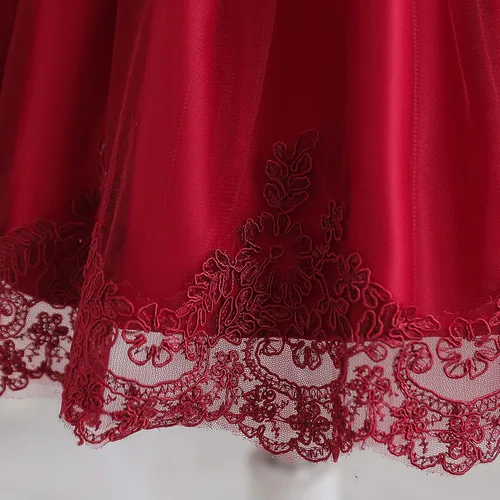 Miniatura 6 de NNJXD Vestido de Princesa de Tul con Flores para Niñas Pequeñas y Bebés Niña
