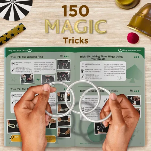 Miniatura 5 de Thames & Kosmos Magic: Gold Edition Juego con 150 trucos Manual de instrucciones a todo color de 96 páginas 42 accesorios Tutoriales