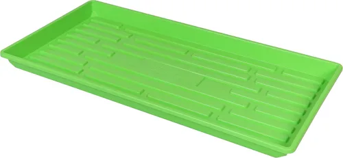 Miniatura 21 de SUNPACK Bandeja de inicio de semillas de plástico resistente de 10 x 20 pulgadas, color negro, 2.5 pulgadas, sin agujeros de drenaje, ideal