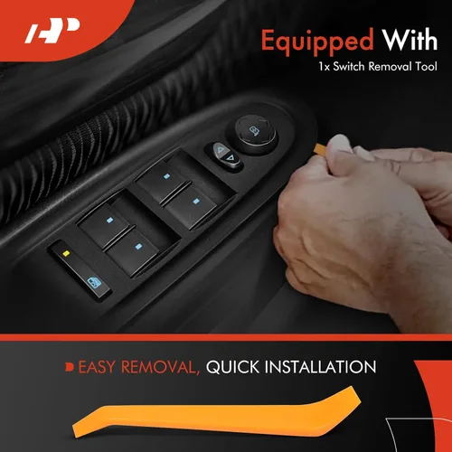 Miniatura 7 de A-Premium Interruptor de ventana Power Master del lado del conductor compatible con Chevy Traverse 2009-2017, Silverado 1500 2007-2013, HHR y GMC