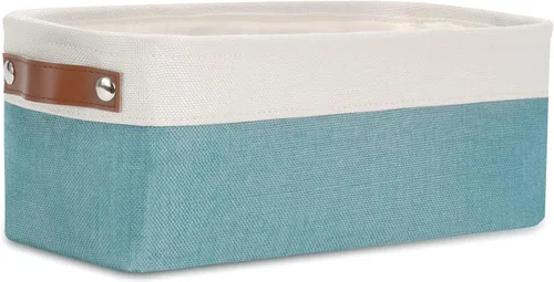 Miniatura 9 de DULLEMELO Cesta de almacenamiento pequeña, cesta de papel higiénico, contenedor de almacenamiento estrecho para baño, cesta de baño para organizar