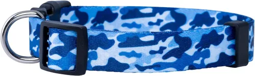 Miniatura 2 de Collar de perro de camuflaje (mediano, azul)