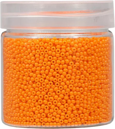 Miniatura 29 de Bala&Fillic Tamaño casi uniforme Cuentas de semillas redondas de color verde ejército de 2 mm Aproximadamente 10000 piezas/110 gramos en caja