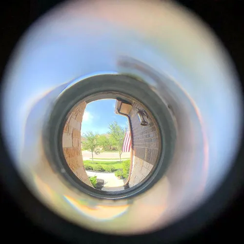 Miniatura 7 de Earl Diamond - Mirillas para puerta, mirilla de visor de puerta de latón macizo de 200 grados con cubierta de privacidad giratoria resistente