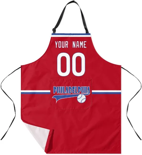 Miniatura 21 de ANTKING Custom Apron with Pocket Custom Any Name and Any Number Gifts for Dad Men Fans