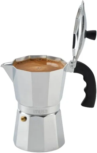 IMUSA USA B120-43V, Cafetera de expreso de aluminio para estufa de 6 tazas, plateada
