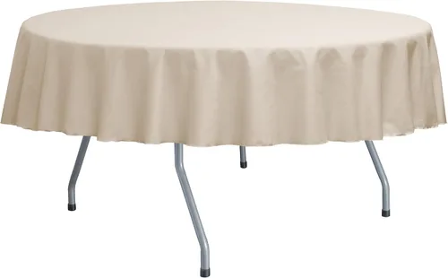 Miniatura 40 de Ultimate Textile Poly-Cotton Twill 60-Inch Round Tablecloth - Fits Tables Smaller Than 60-Inches in Diameter, Navy Blue