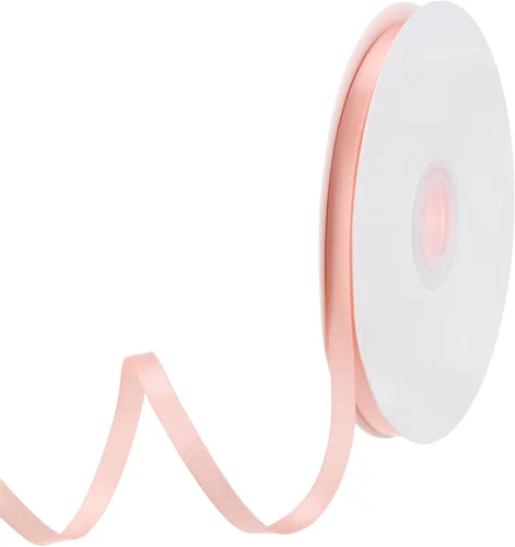 Miniatura 127 de MECCANIXITY Cinta de satén de 3/8 pulgadas de 50 yardas, de grogrén, de seda sólida, fina para ramo de boda, para regalo del día de San Valentín
