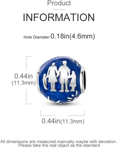 Miniatura 152 de Hapour Dijes de plata de ley 925 para pulseras, collar, joyería europea, colgante de cuentas para mujeres y madres