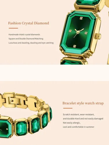 Miniatura 5 de BESTKANG Reloj de pulsera de cristal de lujo para mujer, reloj impermeable de moda