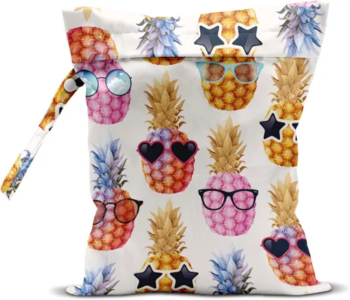 Miniatura 35 de Bolsa húmeda, bolsa húmeda y seca, bolsa húmeda para traje de baño, viajes, playa, piscina, ropa sucia, yoga, gimnasio, ropa, bolsa de maquillaje