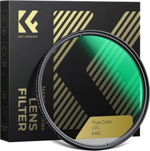 K&F CONCEPT 37mm Filtro de Lente Polarizador Circular de Verdadero Color con 28 Capas Multi-Revestidas (Serie Nano-X)