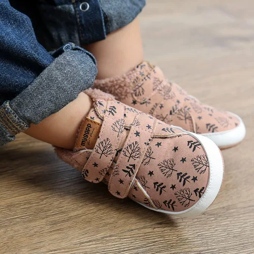 Miniatura 2 de QWZban Zapatos de bebé para niños y niñas, zapatillas de deporte con suela de goma antideslizante, para cuna de bebé, zapatos de vestir