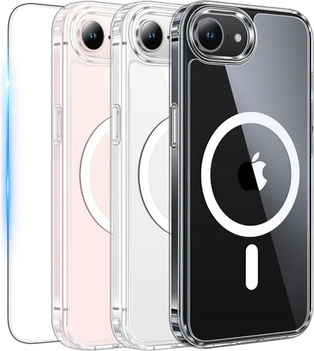 Miniatura 68 de FNTCASE Funda para iPhone 13 Pro-Max: Fundas magnéticas transparentes compatibles con Magsafe Slim anti amarillamiento protección contra caídas