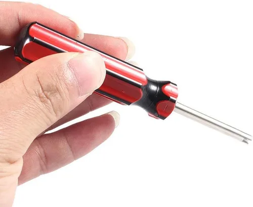 Miniatura 5 de Herramienta de extracción de vástago de válvula de neumático, herramienta de extracción de núcleo de válvula, destornillador de coche, herramienta