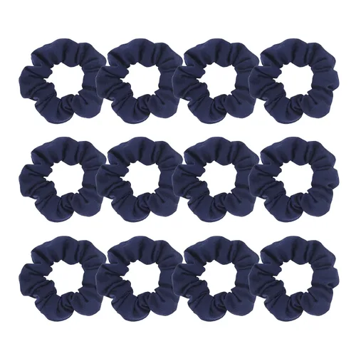 Miniatura 14 de Coleteros de algodón para el cabello, de un solo jersey, color sólido, ligas elásticas para el cabello para mujer, accesorios (beige)