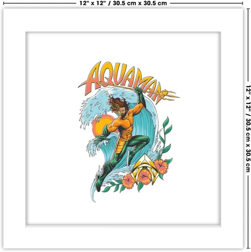 Miniatura 6 de Trends International Gallery Pops DC Comics Movie Aquaman and the Lost Kingdom - Póster gráfico de pared Aquaman Surf para pared, 12.00 x 12.00