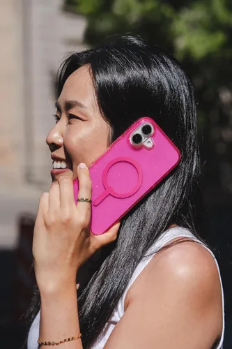 Miniatura 6 de ZAGG Milan Snap Case - Funda para iPhone 16 Plus, purpurina rosa, compatible con MagSafe, protección contra caídas de 13 pies, materiales Destellos