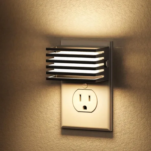Miniatura 9 de L LOHAS LED Luces nocturnas enchufables a la pared, paquete de 2 luces nocturnas modernas con sensor de atardecer a amanecer, luz nocturna