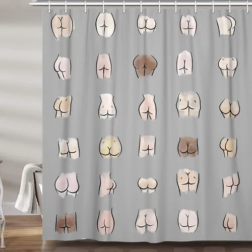 Miniatura 12 de JAWO Cortina de ducha de vaca de granja para baño, bonito juego de cortinas de ducha de tela de granja rústica sobre madera, divertidos accesorios