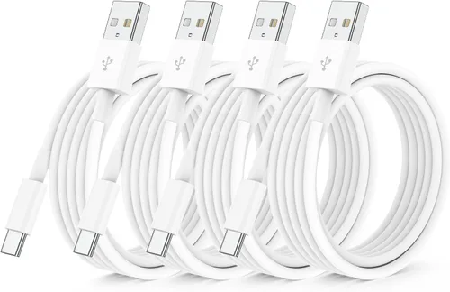 QZIIW Pack de 4 cables Apple USB C de carga rápida de 6 pies para iPhone 17 16 15/17 16 15 Pro/17 16 15 Pro max/16 15 Plus, cable USB A a USB C para