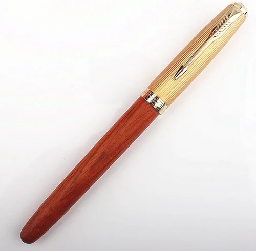 Miniatura 2 de Jinhao 85 Pluma Estilográfica Extra Fina 0.015 in (Madera de Tigre)