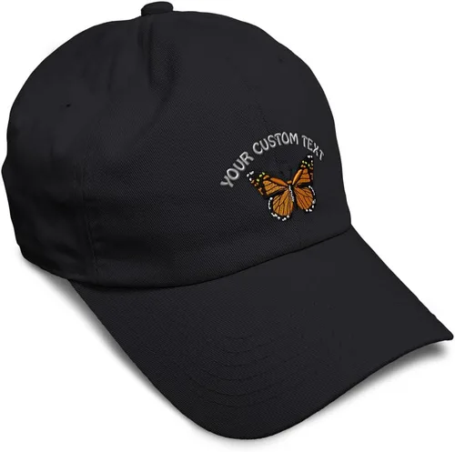 Miniatura 29 de Gorra de béisbol suave con diseño de mariposa monarca, con insectos, bordado de mariposa, de algodón, para hombres y mujeres