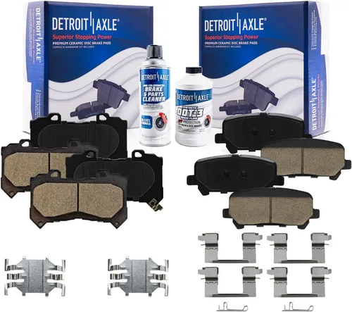 Miniatura 17 de Detroit Axle - Zapatas de freno traseras para Chevrolet Cobalt Cavalier HHR Malibu Pontiac G4 G5 Pursuit Sunfire Saturn Ion Reemplazo de zapatas