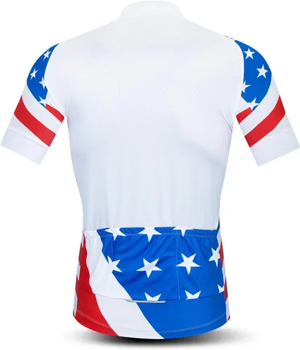 Miniatura 85 de Weimostar Hombre Ciclismo Jersey Manga Corta Bicicleta Ropa Multicolor Diamante