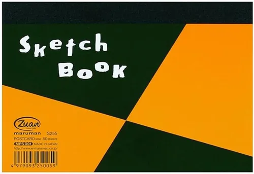 Miniatura 22 de Maruman ZUAN - Cuaderno de bocetos A4, 8.27 x 11.69 pulgadas, cuaderno de dibujo clásico, 24 páginas de papel texturizado sin ácidos para dibujar