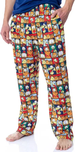 Miniatura 3 de Nickelodeon - Conjunto de pijama para hombre Garfield Odie Comic Strip Chill Out, Multicolor