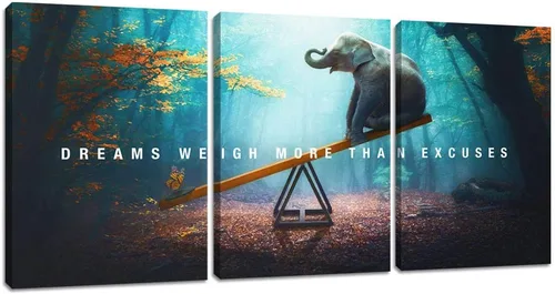 Miniatura 10 de Arte de pared motivacional para oficina, lienzo inspirador, arte de pared, póster de ajetreo, impresión de cita de empresario, pintura de pared, 3