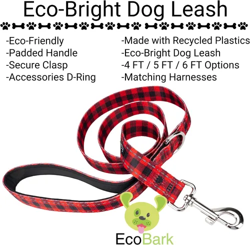 Miniatura 36 de EcoBark Correa para Perro - Correas Cómodas y Reflectantes con Asa Acolchada - Fuerte y Duradera de Alta Resistencia - Entrenamiento y Tiro