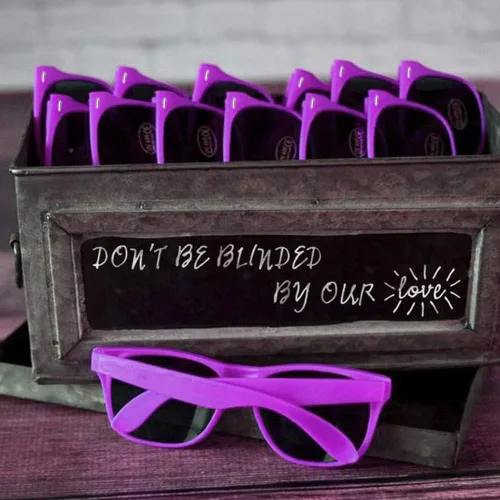 Miniatura 31 de Suministros para regalos de fiesta de colores neón Paquete de 8 gafas de sol unisex