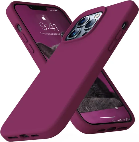 Miniatura 78 de Funda compatible con iPhone 13 de 6.1 pulgadas, de silicona líquida premium [forro de microfibra suave antiarañazos], goma de gel, protección Uva
